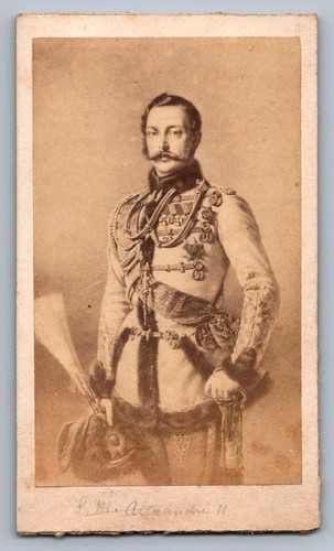 Cdv 1860 alexander zar - 1860,